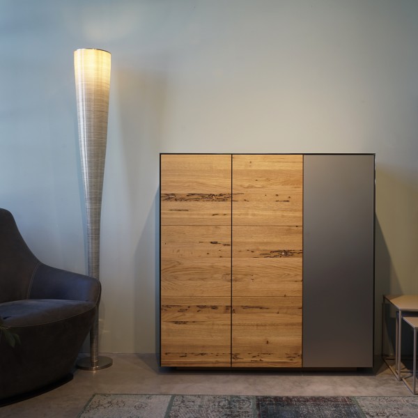 Highboard "cubus pure" - Massivholz Kommode